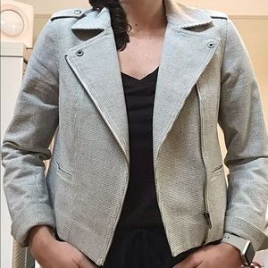 Grey moto jacket